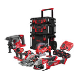 Milwaukee M18 FPP8E-553P Battery Powerpack 8-piece 18V 5.5Ah in PACKOUT Trolley (Milwaukee Tool Set)
