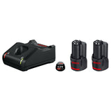 Bosch Starter Set 12V with 2X GBA 12V 3.0 Ah and Charger GAL12V-40 - 1600A019RD