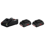 Bosch Battery 2X18V 4.0 Ah Li-Ion with Charger - Starter Set 1600A01BA3