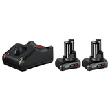Bosch Starter Set 12V with 2X GBA 12V 6.0 Ah and a Charger GAL12V-40 - 1600A01B20