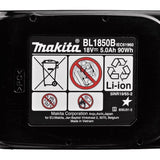 Makita Battery 18V 5.0 Ah - BL1850B